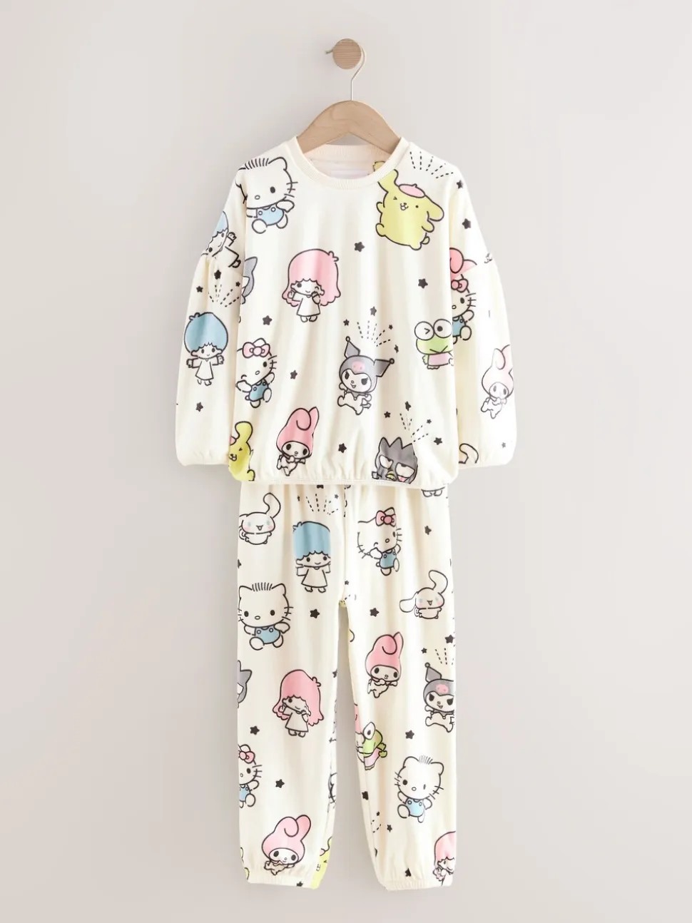 Ecru - Hello Kitty Cosy Fleece Pyjamas 1 Pack (3-16yrs)