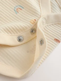 Ecru - My First Easter Long Sleeve Baby Bodysuit