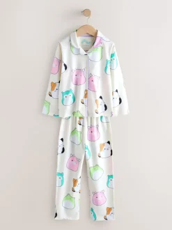 Ecru - Squishmallow-pyjama met knoopsluiting (5-14jr)