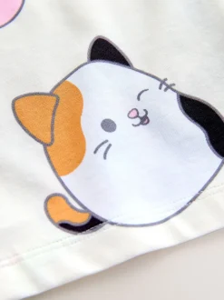 Ecru - Squishmallow-pyjama met knoopsluiting (5-14jr)