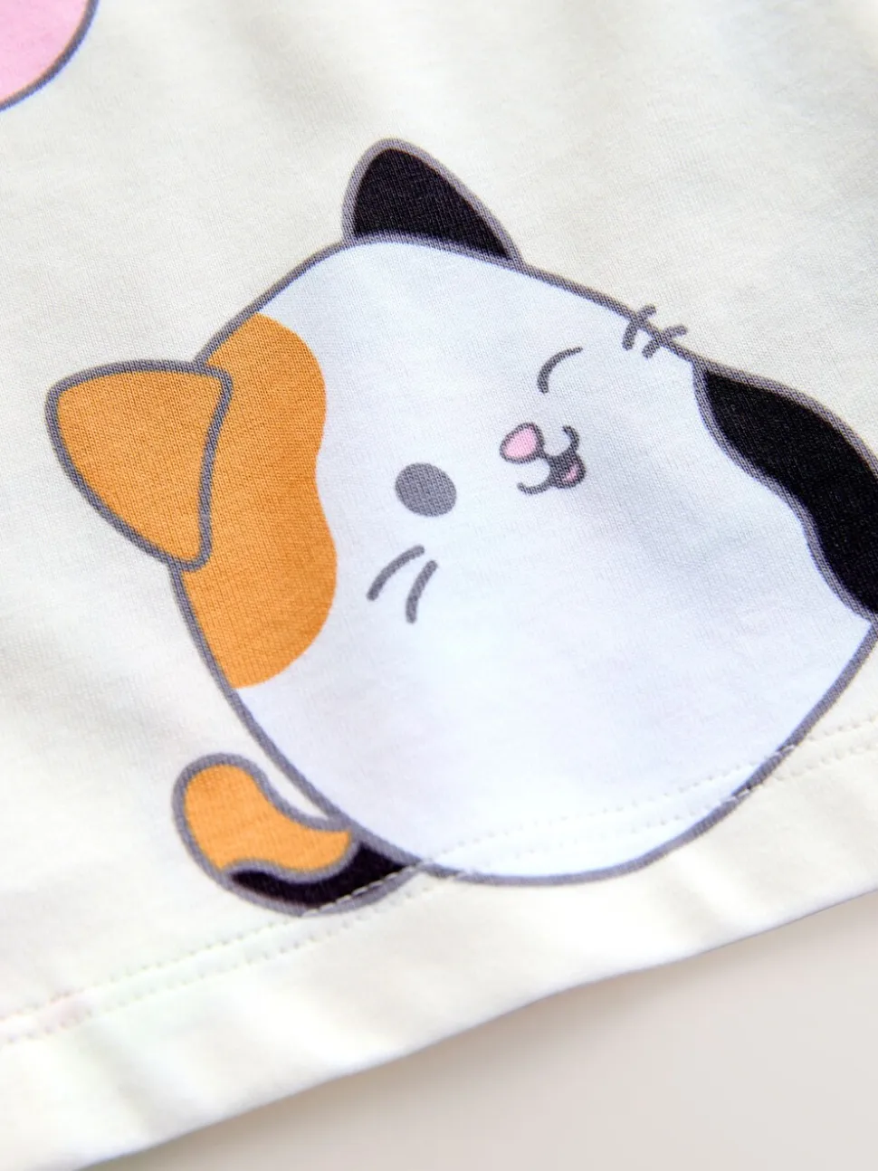 Ecru - Squishmallow-pyjama met knoopsluiting (5-14jr)