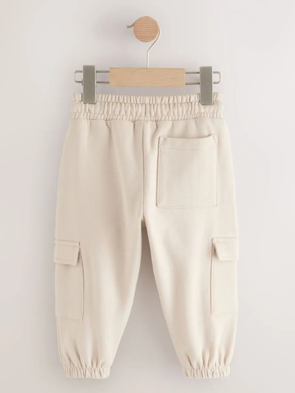 Ecru - Zacht aanvoelende jersey utility joggingbroek (3mnd-7jr)