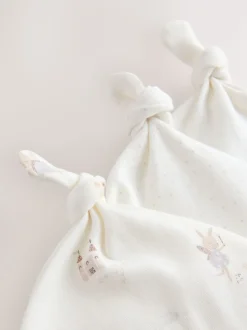 Ecru Fairy Mouse - 3 Pack Baby Mutsen met Strik Top (0mnd-2jr)