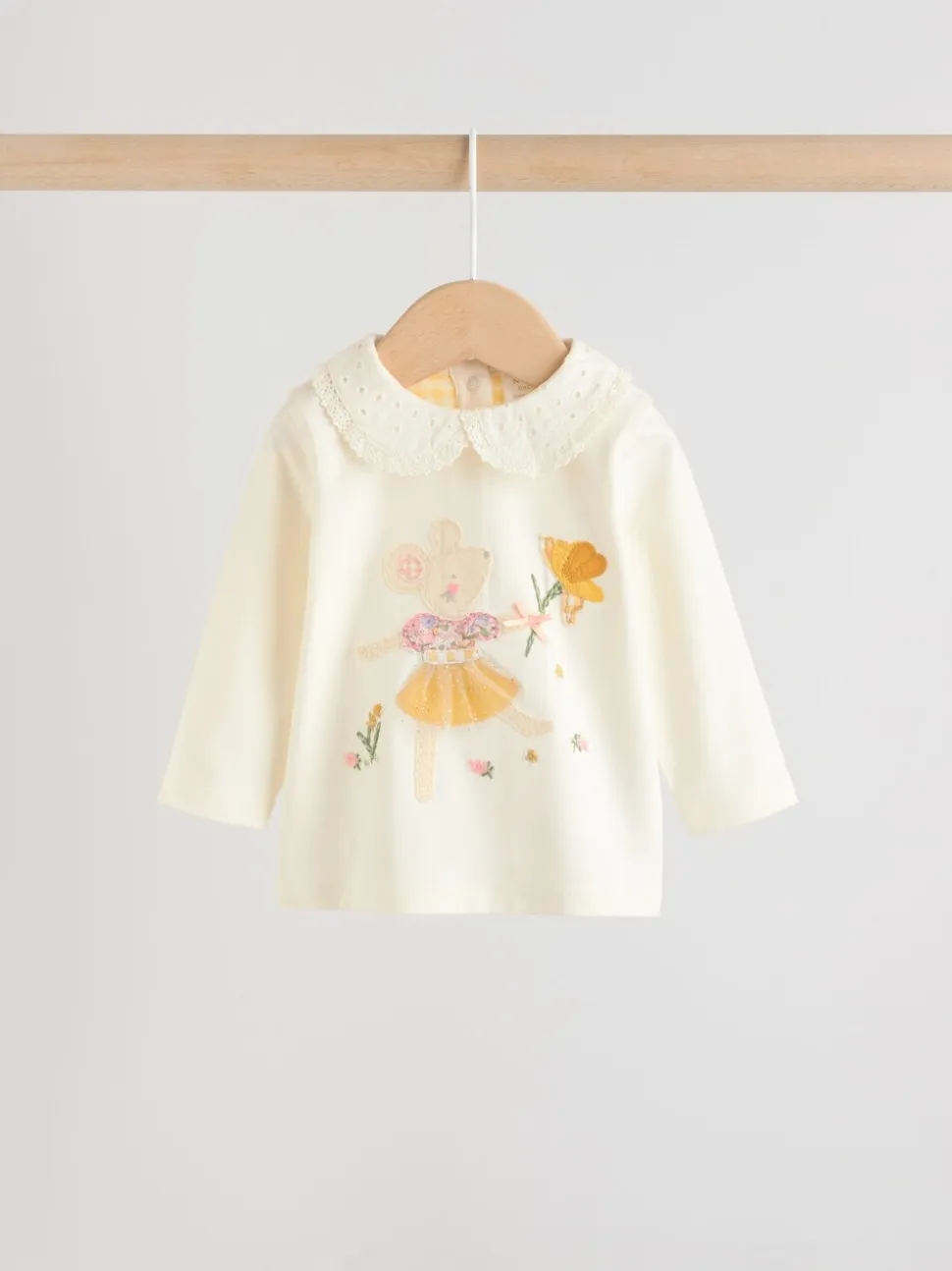 Ecru Fairy Mouse - Long Sleeve Top and Legging Baby 2 Piece Set (0mths-2yrs)