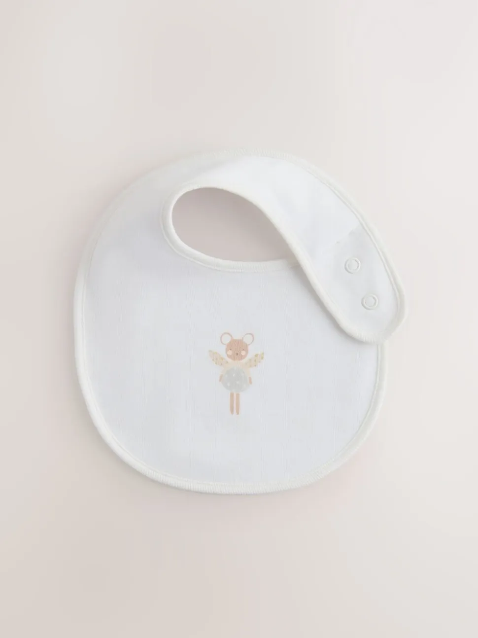 Ecru Fairy Mouse - Verpakking met 3 babyslabbetjes