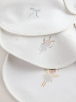 Ecru Fairy Mouse - Verpakking met 3 babyslabbetjes