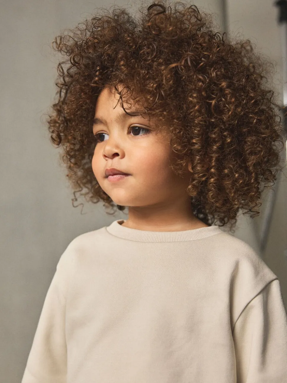 Ecru gebroken wit - Set met sweatshirt en joggingbroek (3mnd-7jr)