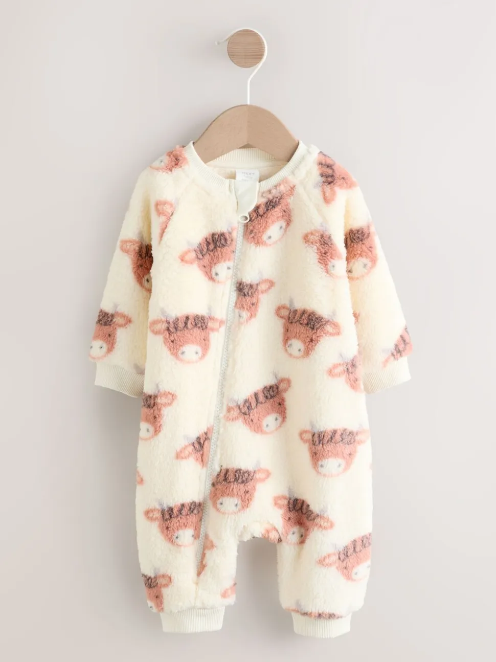 Ecru Hamish - Zware fleece babypyjama