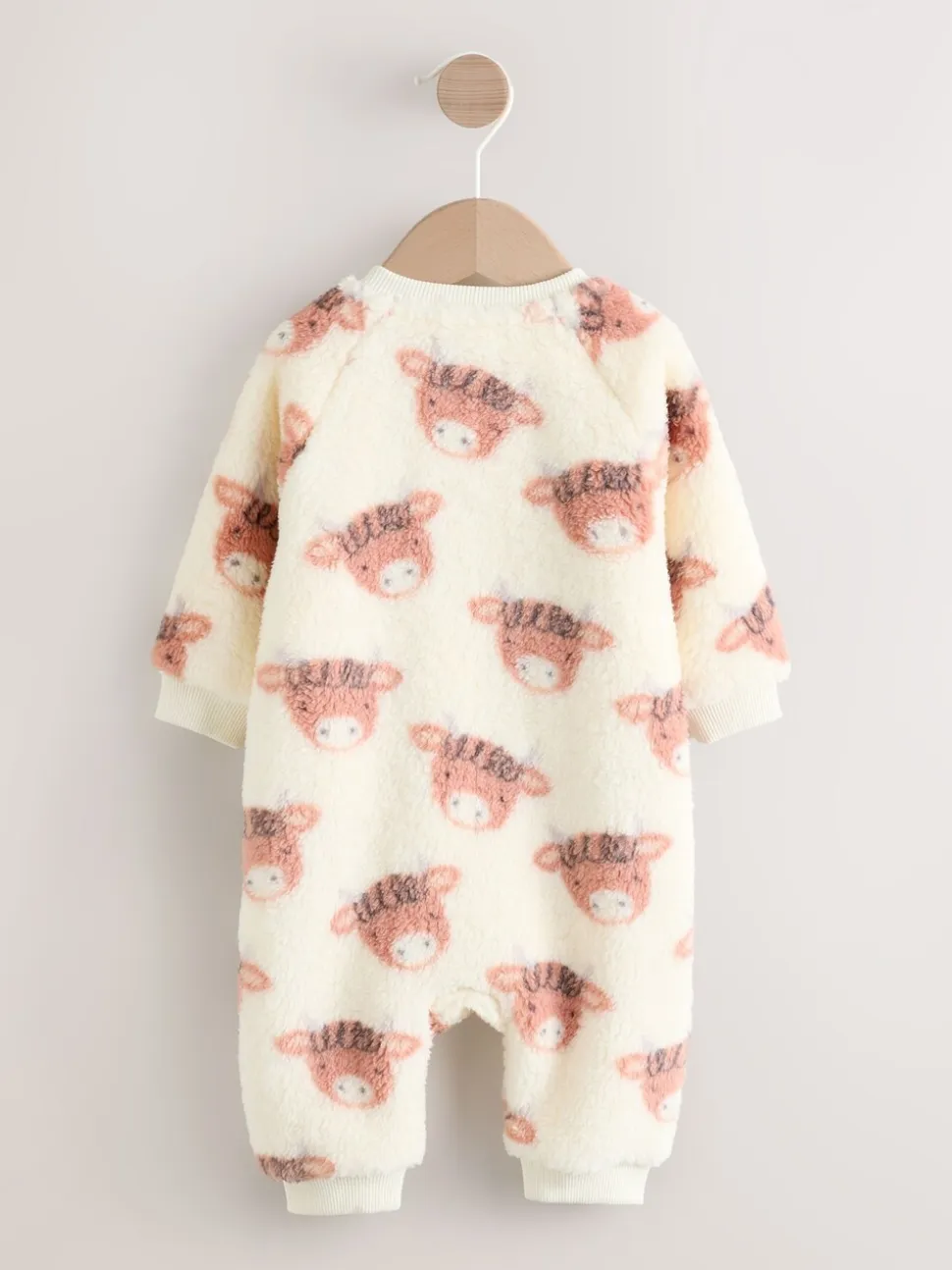 Ecru Hamish - Zware fleece babypyjama