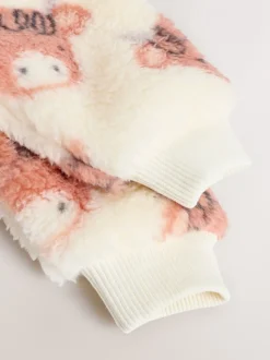 Ecru Hamish - Zware fleece babypyjama