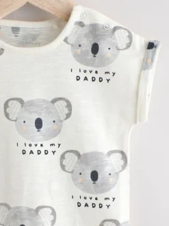 Ecru I Love My Daddy - Babyrompertje