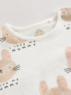 Ecru I Love My Mummy - Babyrompertje