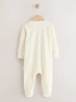 Ecru I Love My Mummy - Babypyjama met tweewegrits (0-18mnd)