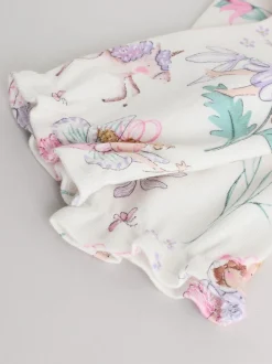 Ecru met elfje - Verpakking van 3 babypyjama's met tweewegrits (0-2jr)