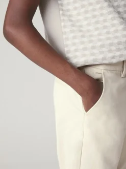 Ecru neutraal - Stretchy chino's (3-17jr)