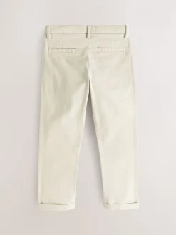 Ecru neutraal - Stretchy chino's (3-17jr)