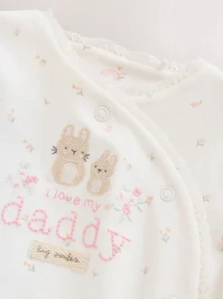 Ecru White Daddy - Gezinspyjama voor baby's (0-2jr)