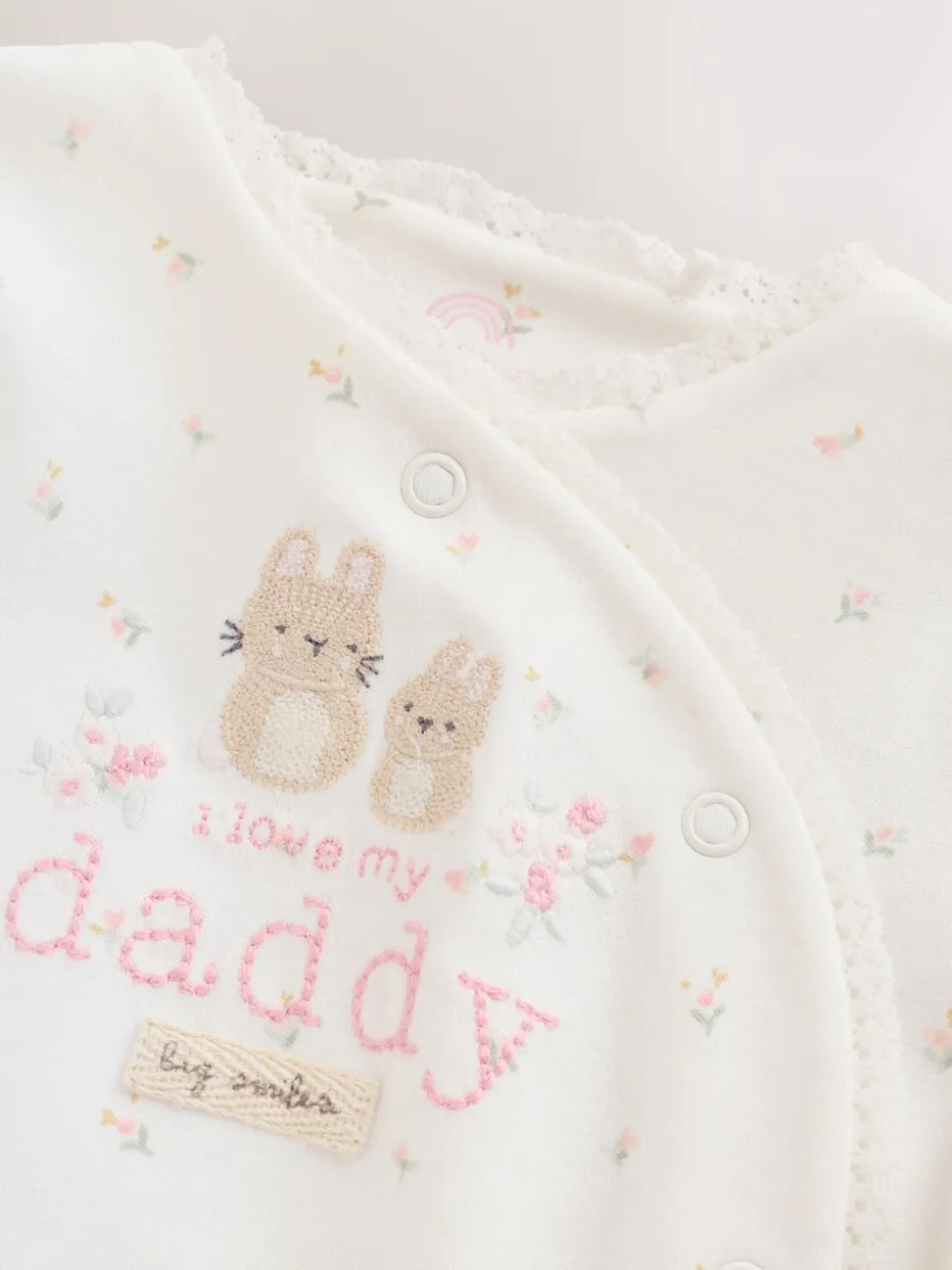 Ecru White Daddy - Gezinspyjama voor baby's (0-2jr)