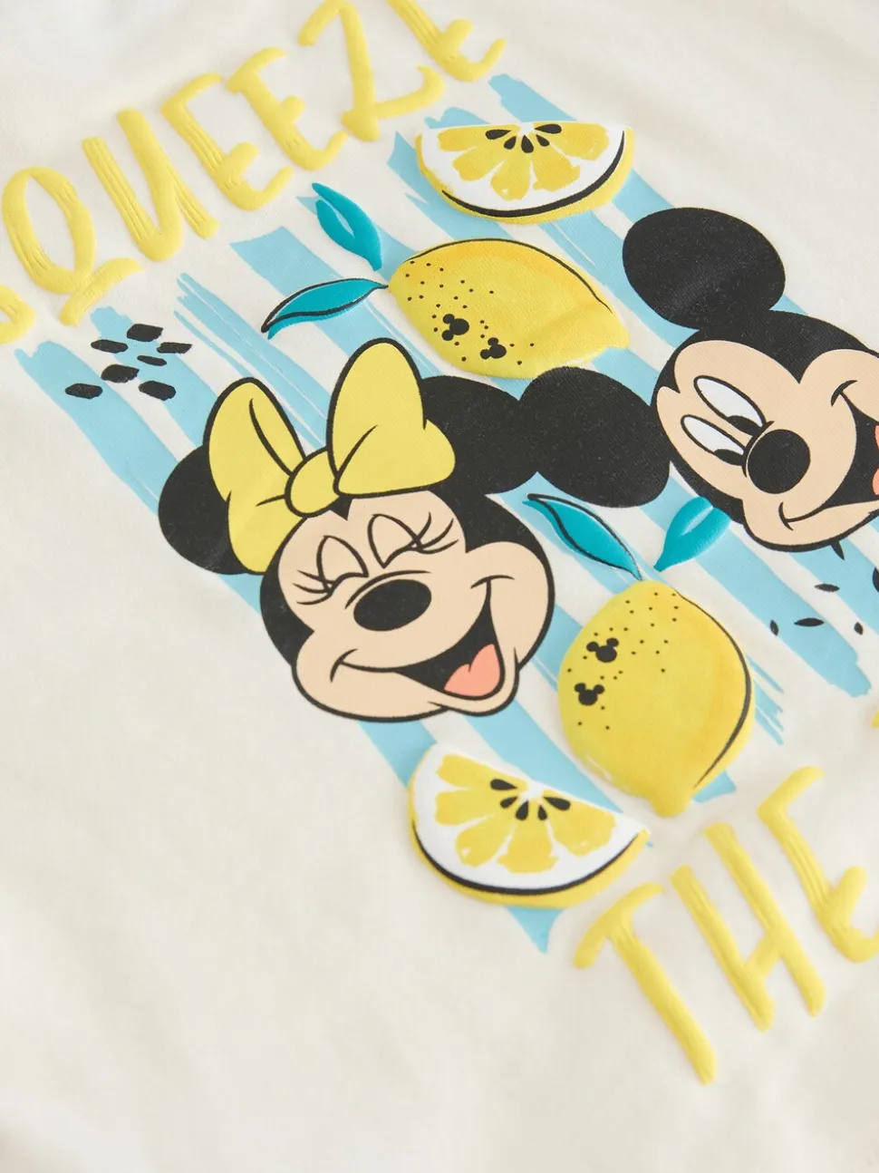 Ecru wit - Disney Minnie and Mickey Short Sleeve Top and Shorts Set (3mths-7yrs)