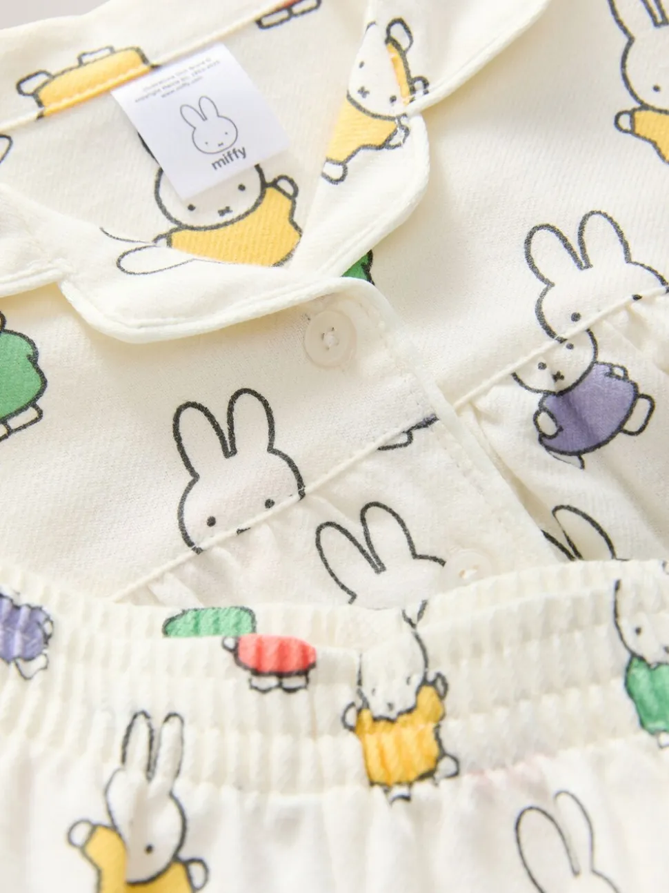 Ecru wit - Miffy-pyjama met knopen (9mnd-10jr)