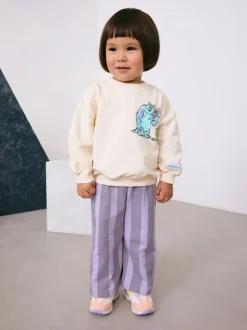 Ecru wit - Monsters, Inc Long Sleeve Top and Barrel Leg Trousers (3mths-7yrs)