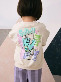 Ecru wit - Monsters, Inc Long Sleeve Top and Barrel Leg Trousers (3mths-7yrs)