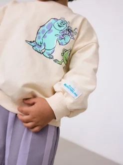 Ecru wit - Monsters, Inc Long Sleeve Top and Barrel Leg Trousers (3mths-7yrs)