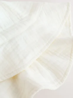 Ecru Woven Crinkle - Babyhoedje (0 mnd-2 jr)