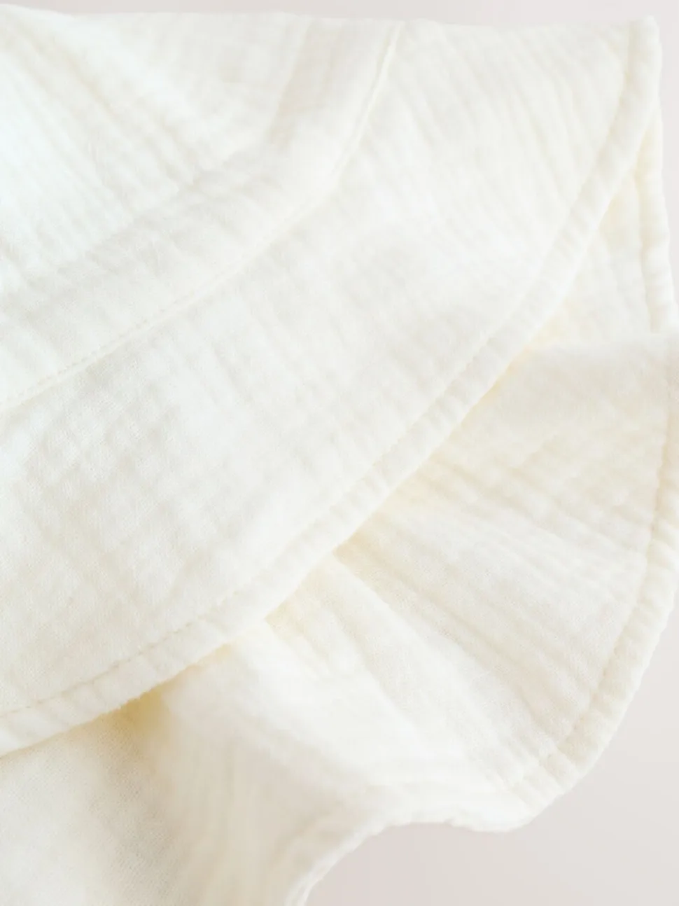 Ecru Woven Crinkle - Babyhoedje (0 mnd-2 jr)
