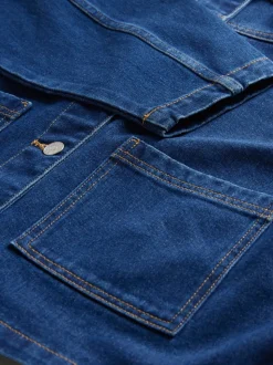 Ecru/middenblauw - The Set 2 Pack Denim Shackets van denim