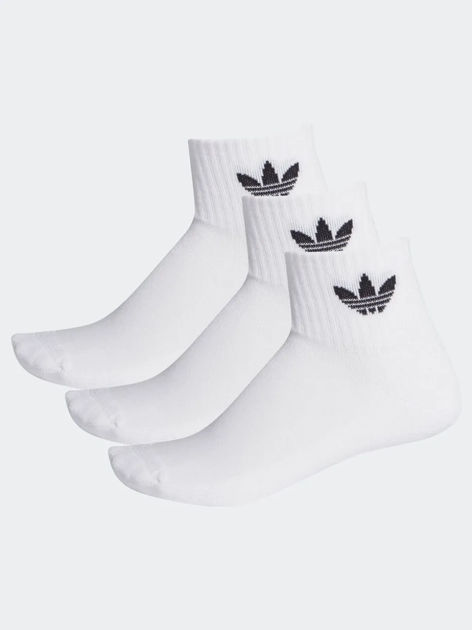 Ecruwit - adidas Originals set van 3 halfhoge sokken