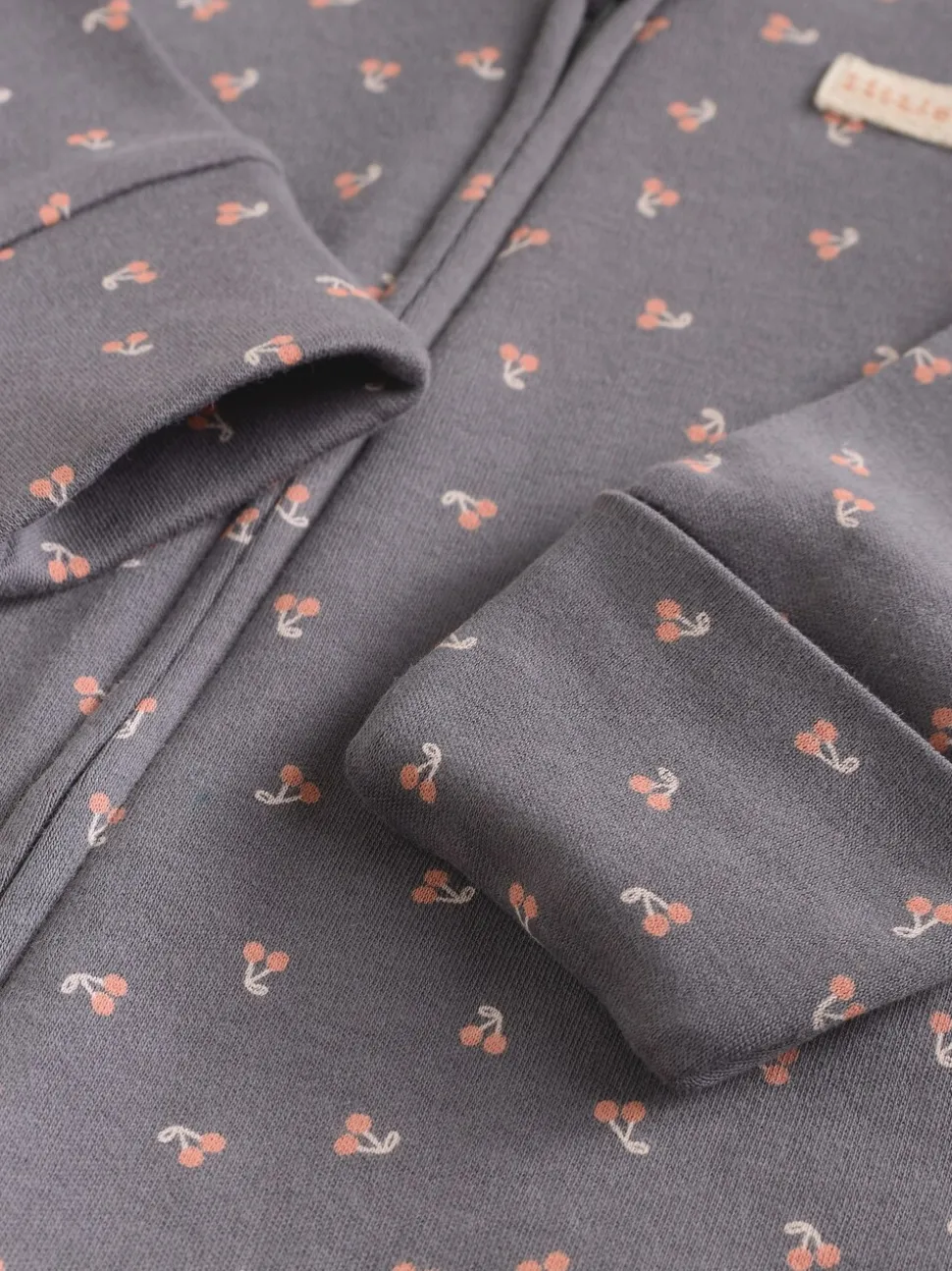 Eenkleurig luipaard en kers - Verpakking van 4 Baby pyjama's met tweewegrits en Print (0mnd -3jr)