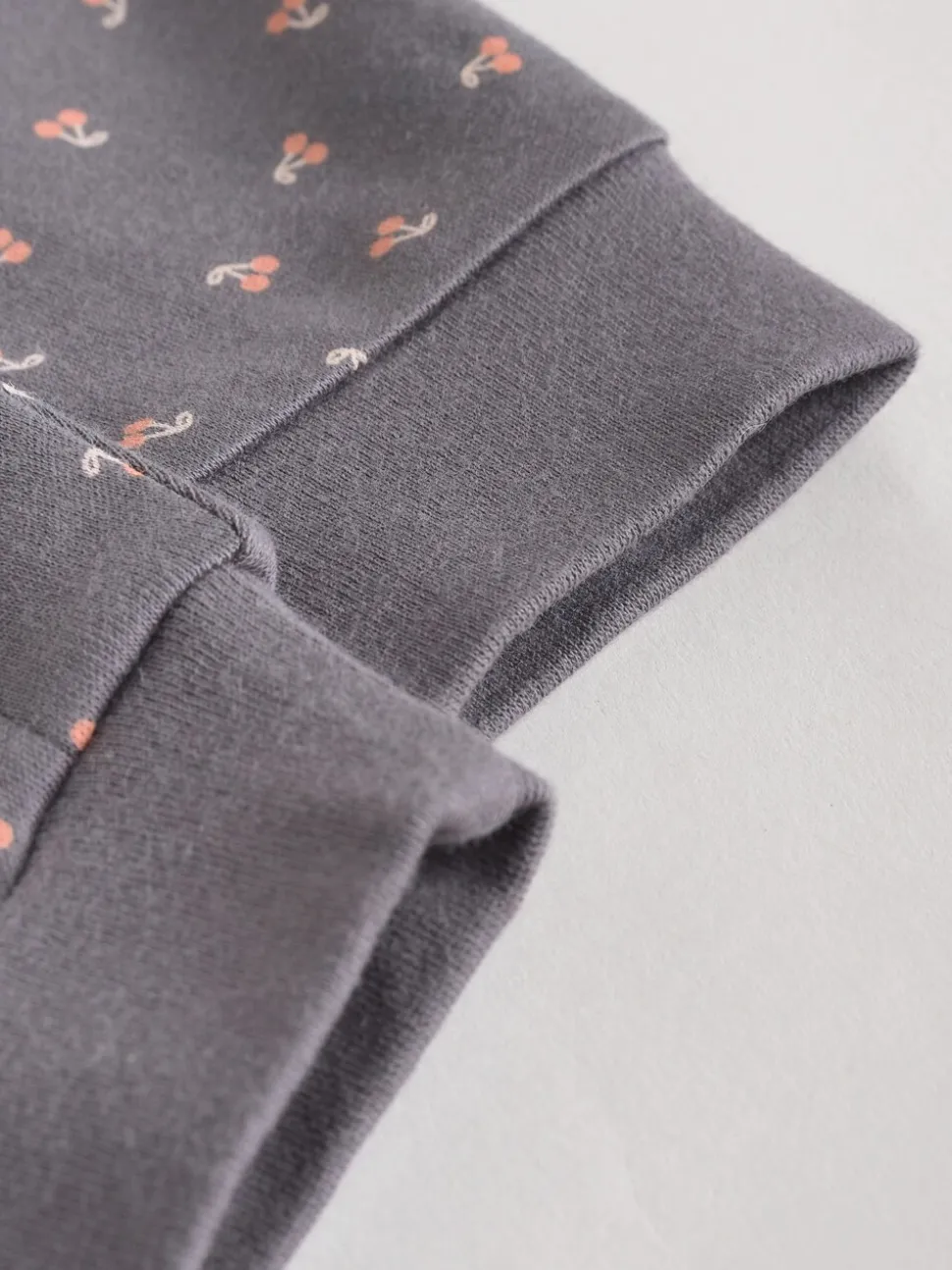 Eenkleurig luipaard en kers - Verpakking van 4 Baby pyjama's met tweewegrits en Print (0mnd -3jr)