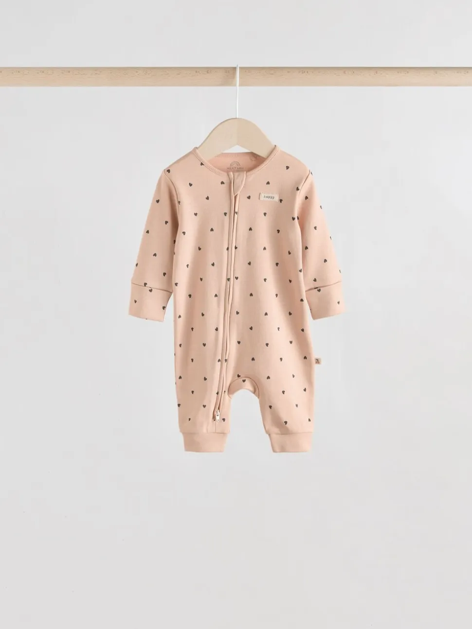 Eenkleurig luipaard en kers - Verpakking van 4 Baby pyjama's met tweewegrits en Print (0mnd -3jr)