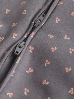 Eenkleurig luipaard en kers - Verpakking van 4 Baby pyjama's met tweewegrits en Print (0mnd -3jr)