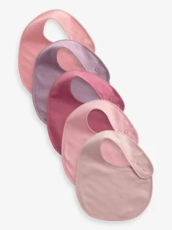 Effen roze - 5 Babyslabbetjes