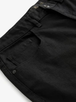 Effen zwart - Enkele - Slim fit klassieke stretchy jeans