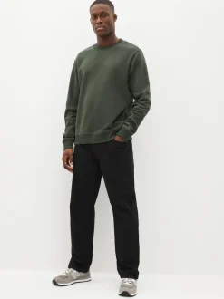 Effen zwart - Klassieke stretchy Jeans met relaxed fit