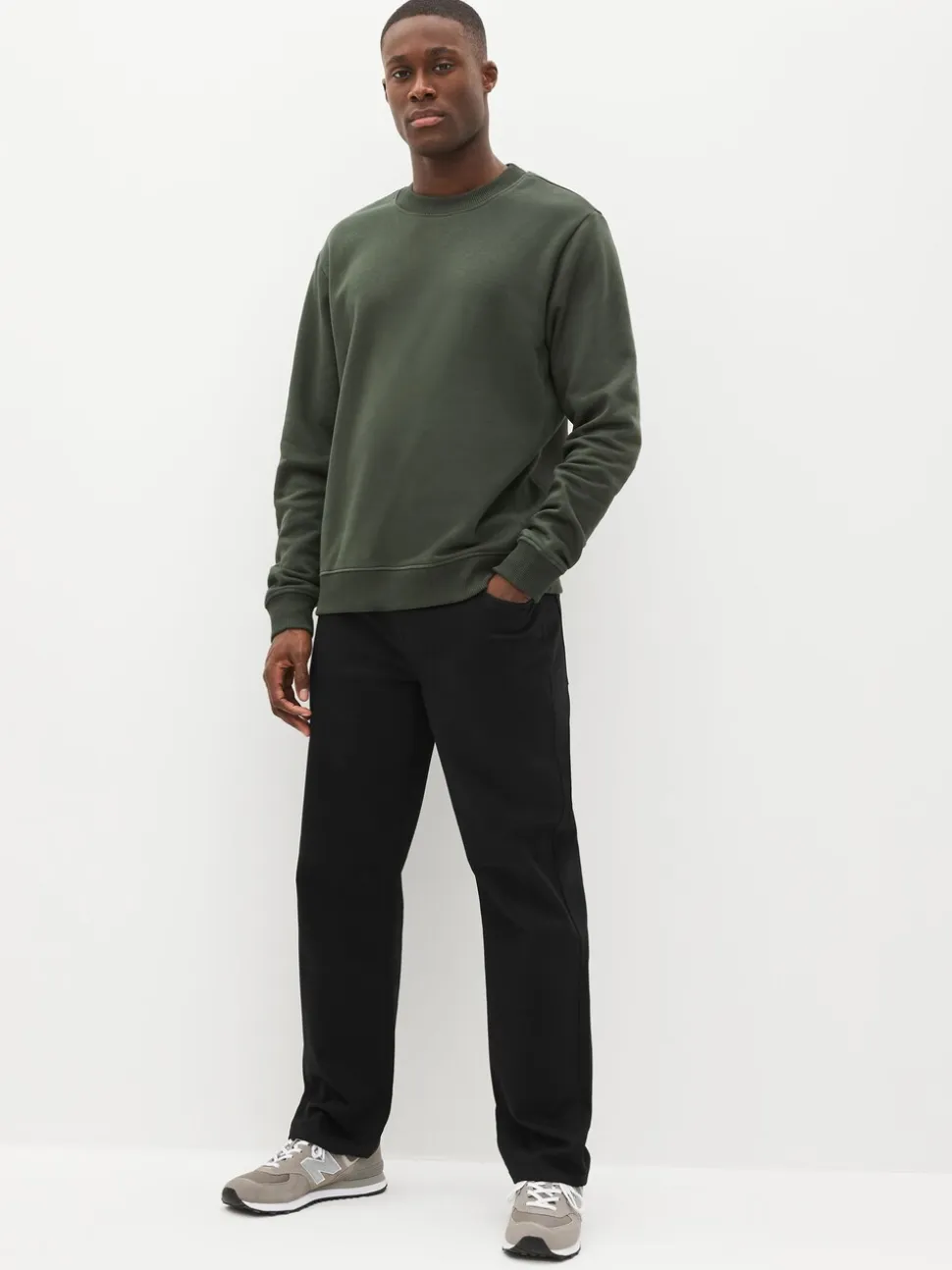 Effen zwart - Klassieke stretchy Jeans met relaxed fit