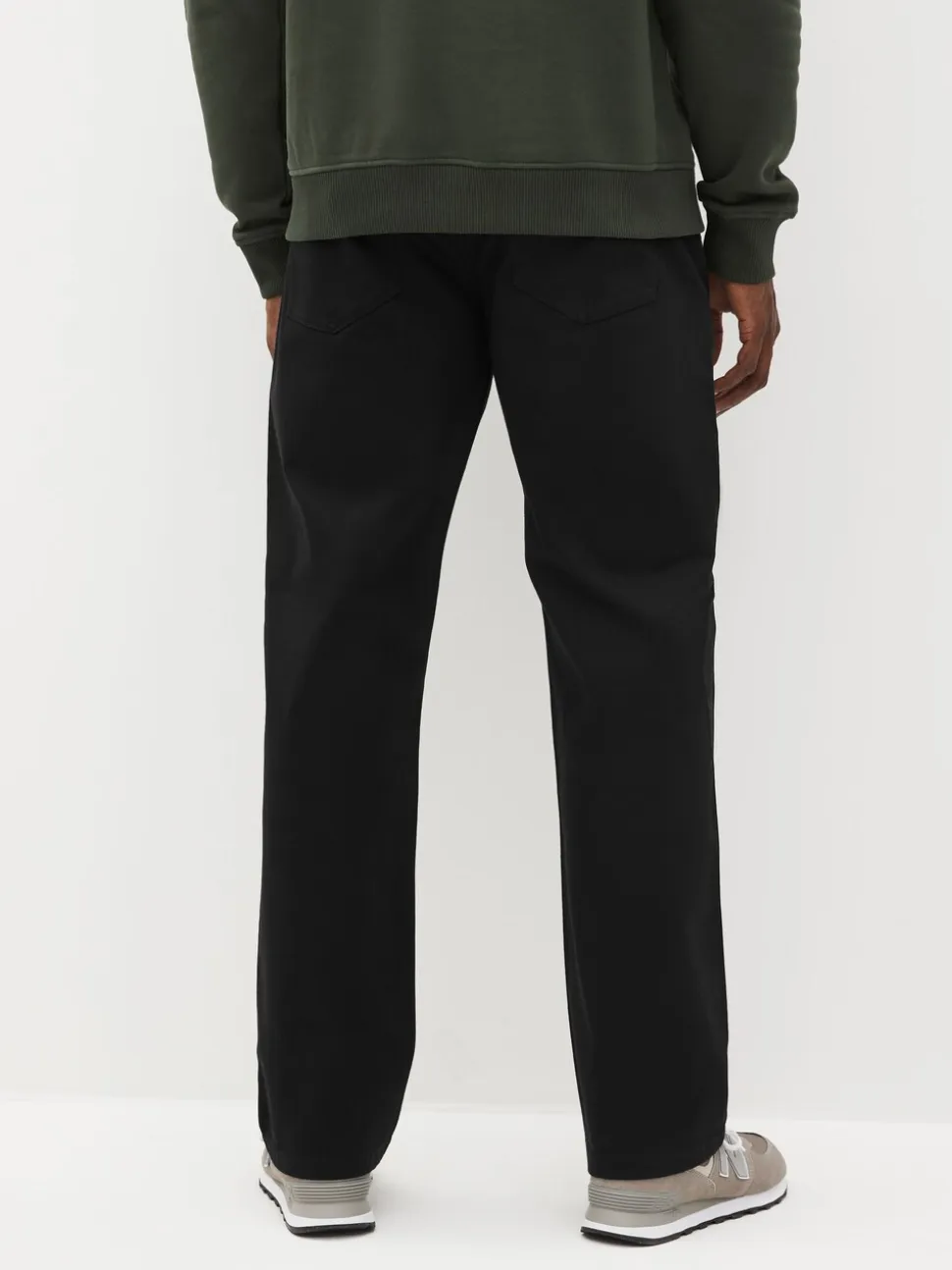 Effen zwart - Klassieke stretchy Jeans met relaxed fit