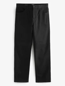 Effen zwart - Klassieke stretchy Jeans met relaxed fit