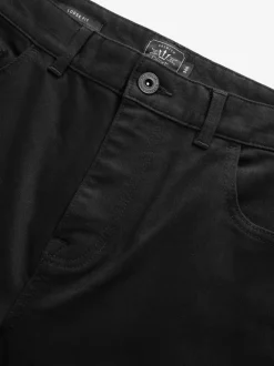 Effen zwart - Klassieke stretchy Jeans met relaxed fit