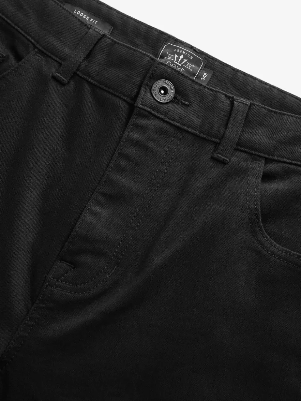 Effen zwart - Klassieke stretchy Jeans met relaxed fit