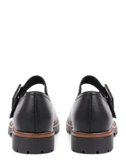 Effen zwart - Pavers Mary Jane Buckle Shoes with Chunky Sole