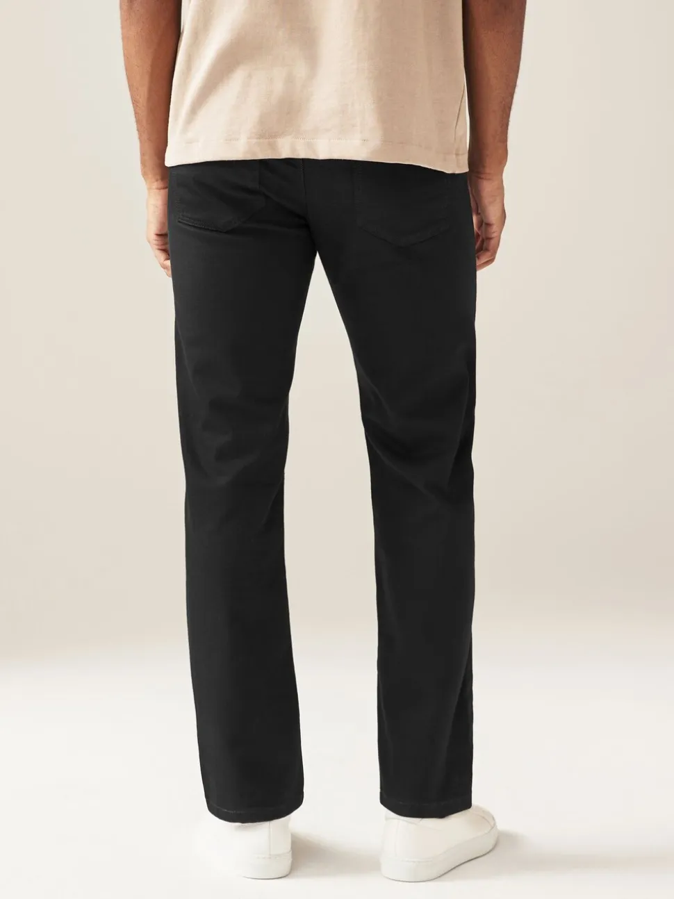 Effen zwart - Rechte, klassieke jeans met stretch