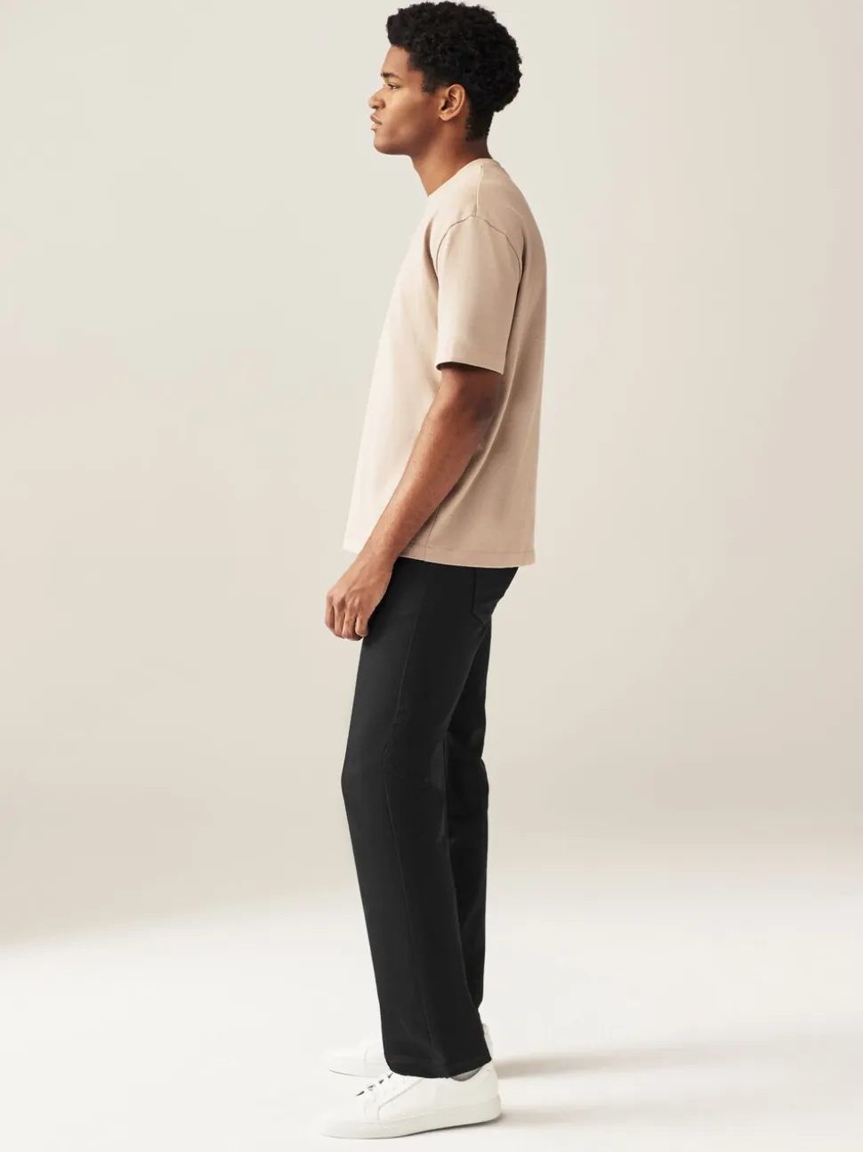 Effen zwart - Rechte, klassieke jeans met stretch