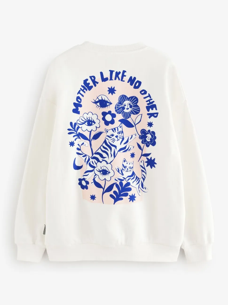 Eleanor Bowmer ecru sweatshirt met Mama Like No Other-print