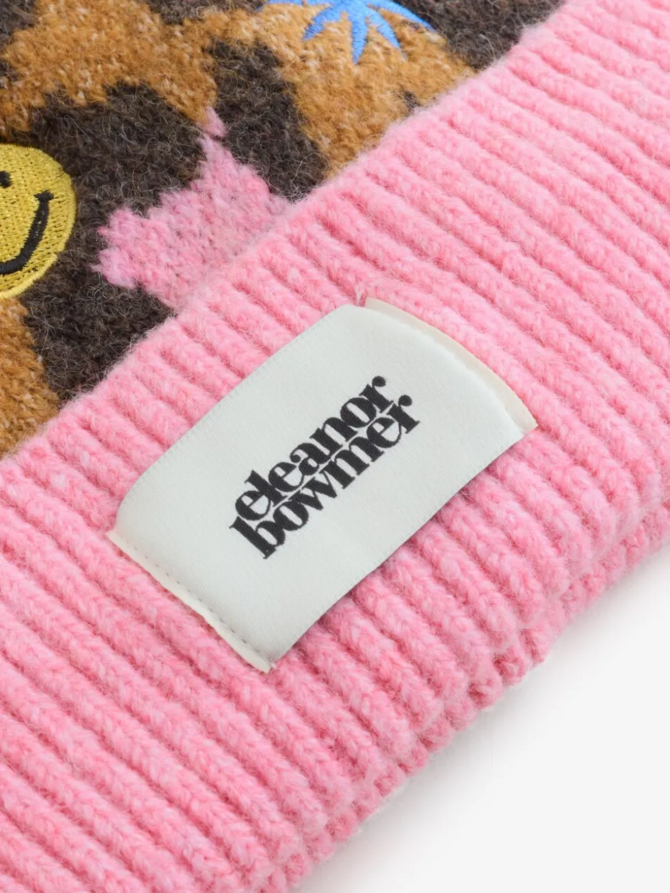 Eleanor Bowmer Leopard Print Embroidered Hat