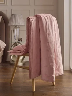 Elsie Velvet Quilted Bedspread