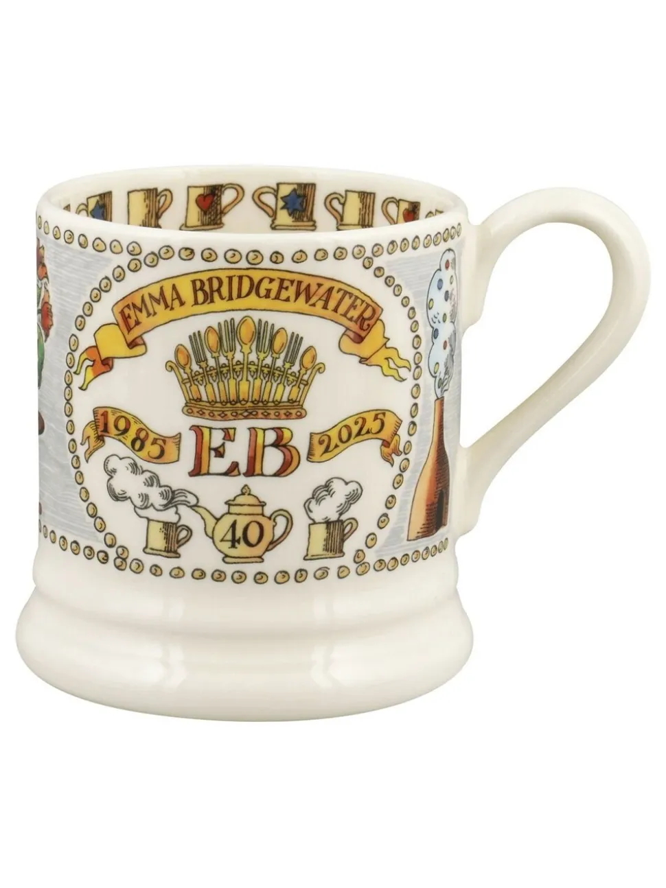Emma Bridgewater 40 Years 1985-2025 1/2 Pint Mug